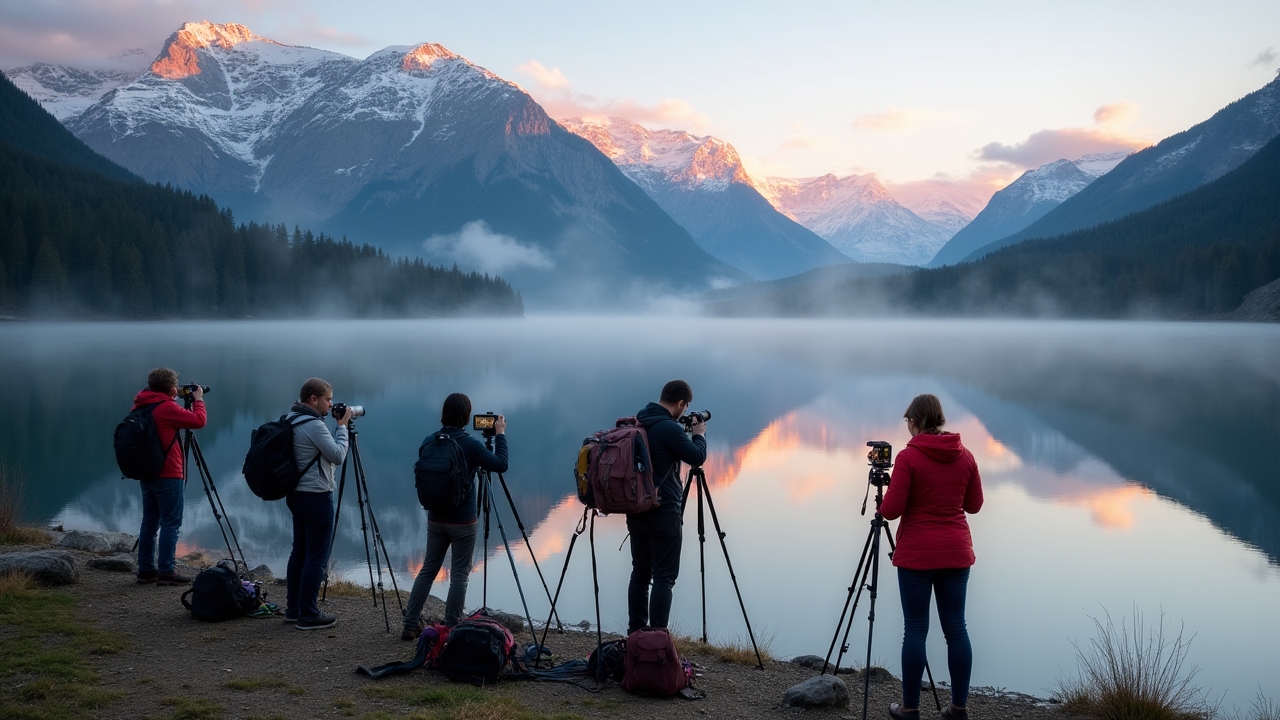 Atelier photo dans les Alpes